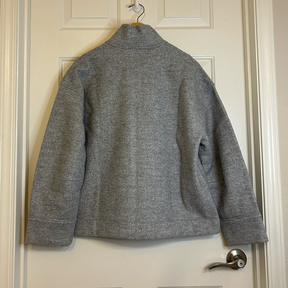 Madewell Gray Bomber Jacket - Picture 4 of 11